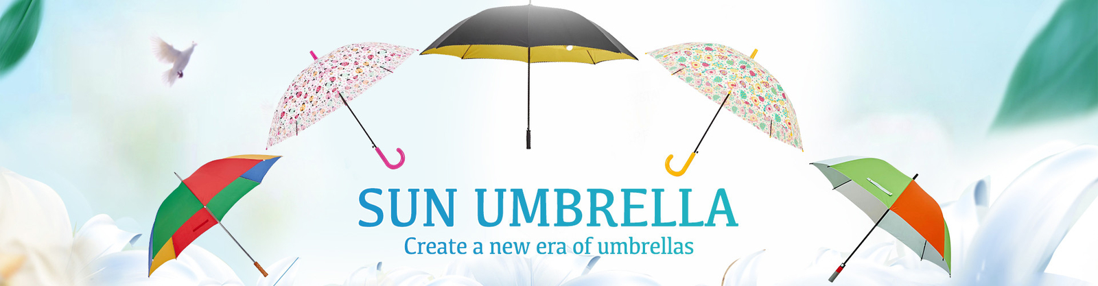 조밀한 골프 우산