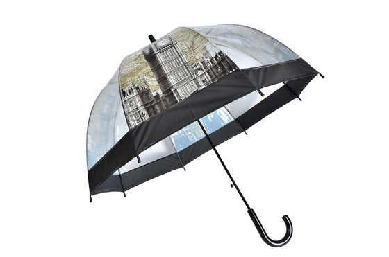 돔 형태 포 구성 투명한 비 우산