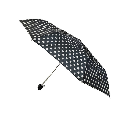 여성용 수동 오픈 190T 폴리에스터 방풍 접는 우산