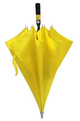 남자를 위한 노란 색깔 섬유유리 갱구 명주 큰 크기 골프 우산