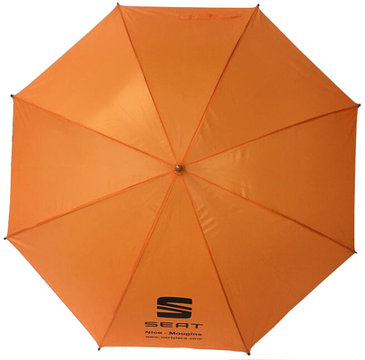 BV 인증 190T 폴리에스터 자동 개방형 긴 스틱 우산